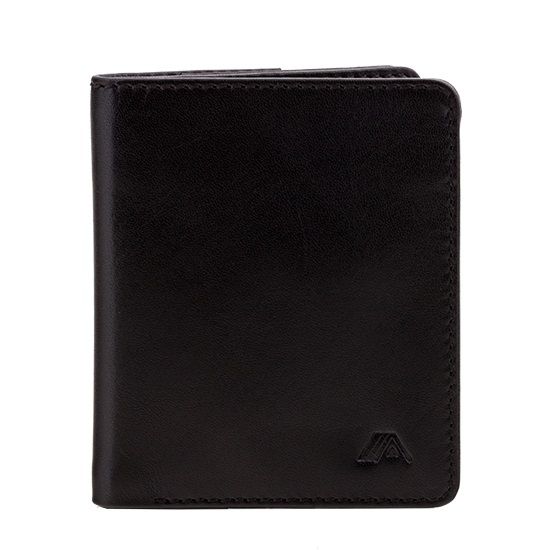 A-SLIM Leather Wallet Chikara - Black